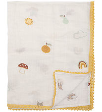 Bloomingville Mini Baby Blanket - 100x80 cm - Agnes - White