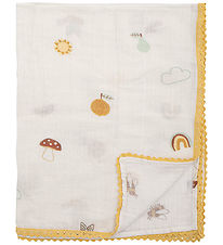 Bloomingville Mini Couverture de Bb - 100x80cm - Agnes - Blanc