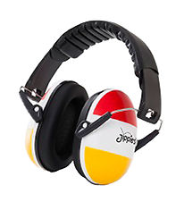 Jippies Casque antibruit - Rouge/Blanc/Jaune