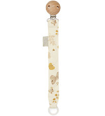 Cam Cam Dummy Clip - Beige w. Leaves/Butterflies