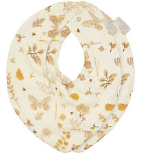 Cam Cam Bibs - 2-Pack - Beige w. Leaves/Butterflies