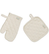 Cam Cam Overhandschoenen & pannenlap - Classic+ Strepen Camel