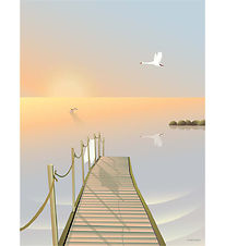 Vissevasse Veggspjald - 50x70 cm - Bathing Bridge
