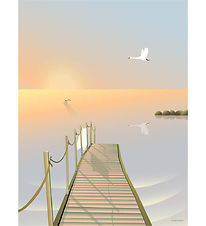 Vissevasse Veggspjald - 30x40 cm - Bathing Bridge