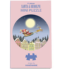 Vissevasse Puzzlespiel - Mini - 11x11 cm - 31 Teile - Santa & Ru