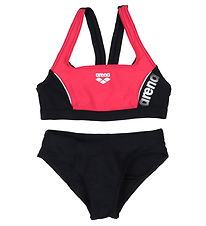 Arena Bikini - Trois fois Jr - Noir/Anguria/Blanc