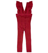 Condor Leggings w. Suspenders - Knitted - Rib - Borgona