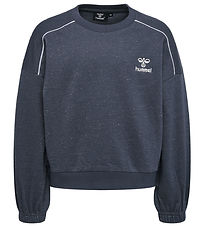 Hummel Sweatshirt - hmlGizela - Ombre Blue m. Glitter