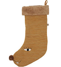 OYOY Christmas Stocking - Lion - Brown Melange