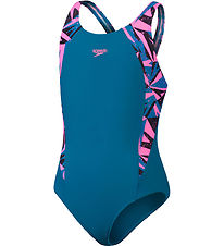 Speedo Swimsuit - HyperBoom SPlice Muscleback - Pink/Green