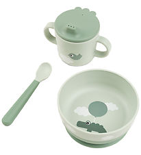 Done by Deer Dinner Set - Foodie - 3 Parts - Happy Clouds Green
