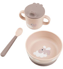 Done by Deer Dinner Set - 3 Parts - Foodie - Happy Clouds Powder