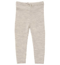 Copenhagen Colors Leggings - Wool - Pale Cream Melange