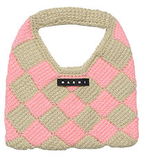 Marni Handbag - Crochet - Beige/Pink
