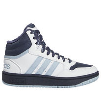 adidas Performance Boots w. Lining - Hoops Mid 3.0 K - White/Nav