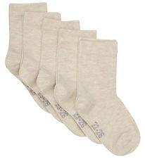 Minymo Socken - 5er-Pack - Sand Melange