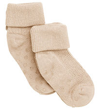 Minymo Socks - 2-Pack - Anti-Slip - Offwhite