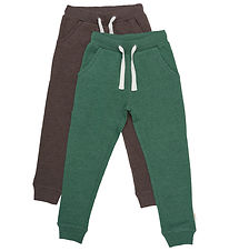 Minymo Jogginghosen - 2er-Pack - Hunter Green