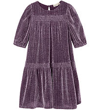 Name It Dress - NkfRisilk - Lavender Mist w. Glitter