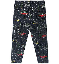 The New Siblings Leggings - TnsHoliday - Navy Blazer w. Print