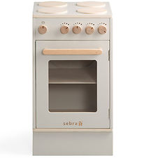 Sebra Lekekjøkken - Ovn og komfyr - Ved - Seabreeze Beige