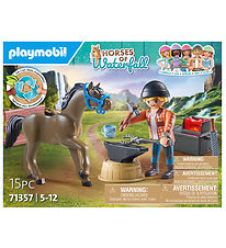 Playmobil Paarden van de waterval - Hoefijzer Ben en Achilles -