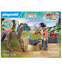 Playmobil Horses Of Waterfall - Horseshoe Ben and Achilles - 713