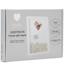 Vanilla Copenhagen Guest book - Frame w. Heart - White