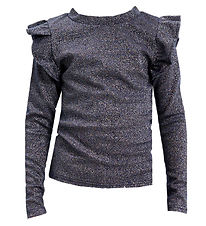 The New Trja - TnFarah - Marinbl Blazer m. Silverglitter