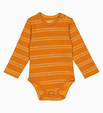 VACVAC Bodysuit l/s - Rib - Billie - Honeyscotch Stripes