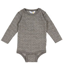 Joha Bodysuit l/s - Wool - Grey