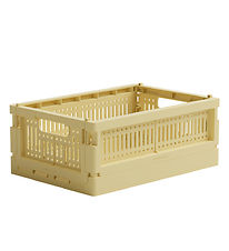 Made Crate Klappbox - Mini - 24x17x9,5 cm - Lemon Cream