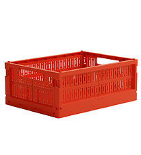 Made Crate Foldable Box - Midi - 33x24x13 cm - So Bright Red