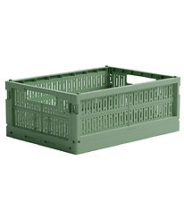 Made Crate Foldable Box - Midi - 33x24x13 cm - Green Bean Green