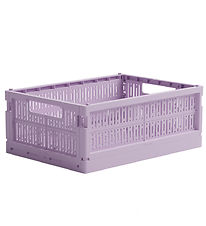 Made Crate Foldable Box - Midi - 33x24x13 cm - Lilac