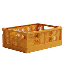 Made Crate Bote Pliante - Midi - 33x24x13cm - Mustard