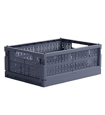 Made Crate Foldable Box - Midi - 33x24x13 cm - Blue Grey