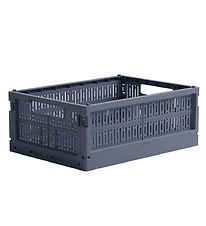 Made Crate Bote Pliante - Midi - 33x24x13 cm - Blue Grey