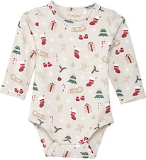 Fixoni Bodysuit l/s - Duck Green/Beige