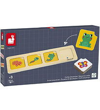 Janod Jigsaw Puzzle - 4x10 Bricks - Sequences Cards - The Garden