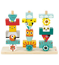 Janod Stacking Blocks - Wood - Tropical Totem