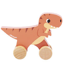 Janod Wooden Toy - Push Along - Dino T-Rex