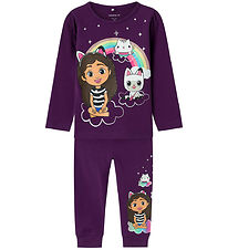 Name It Pyjama Set - NmfOrina Gabby - Plum Purple