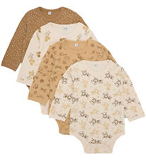 Pippi Baby Samfella L/æ - 4 Pakki - Whitecap Grey