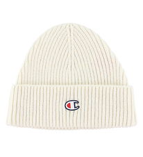 Champion Beanie - Wool/Polyester - Off White