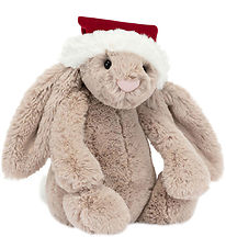 Jellycat Knuffel - 31x12 cm - Verlegen kerstfeest Bunny