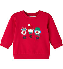 Name It Sweat-shirt - NbnRuby - Jester Red av. Animaux de Nol