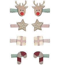 Mimi & Lula Hair Clips - 8 pcs - Mini Christmas