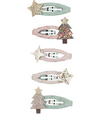 Mimi & Lula Hair Clips - 5 pcs - Mini Christmas Tree