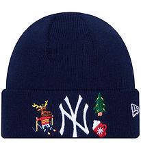 New Era Beanie - Knitted - New York Yankees - Festive - Navy